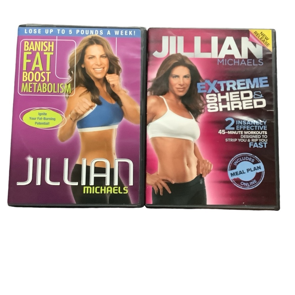 Set of 2 Jillian Michaels’ classic DVDs